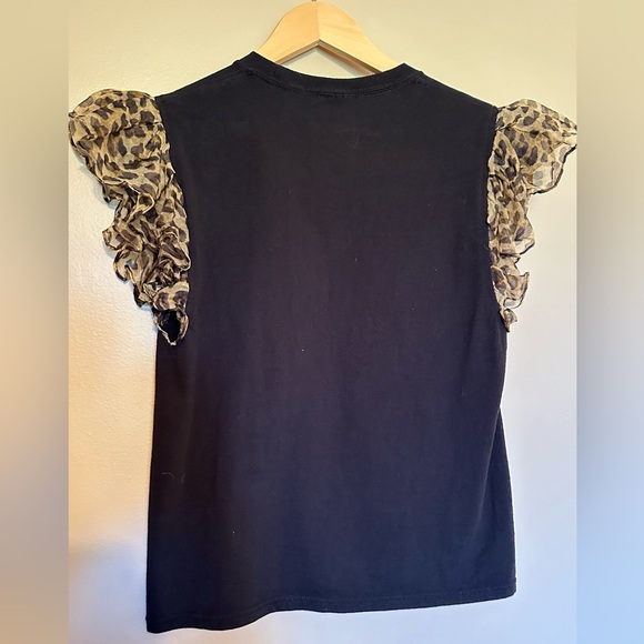 Alice + Olivia Women's XS /S Miller Ruffle Shoulder - Picture 4 of 6